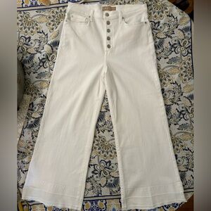 7 For All Mankind white cropped Jo jeans size 29